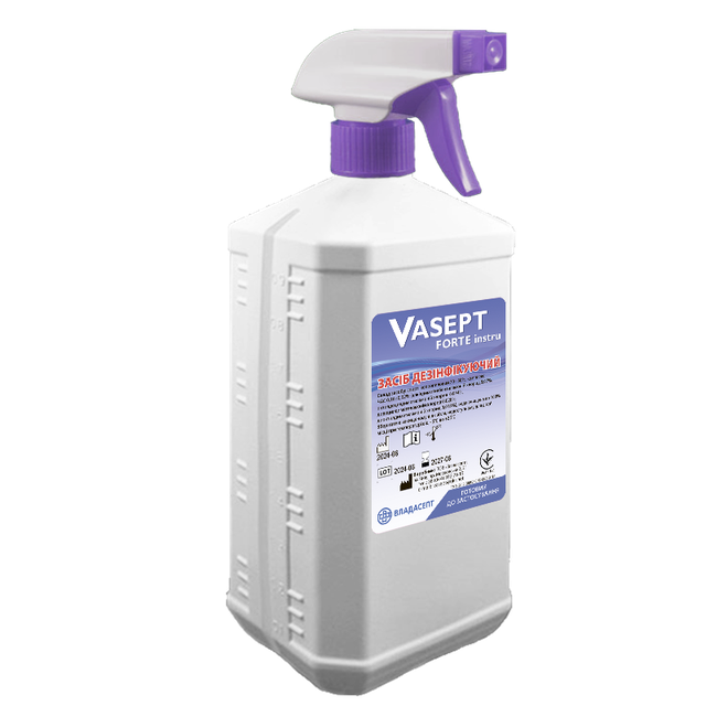 Засіб дезінфікуючий «VASEPT forte instru», флакон, 1000 мл, спрей